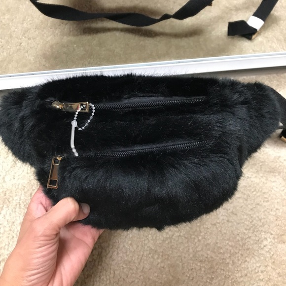 fur belt bag